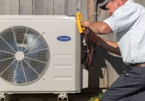 Cold-climate heat pump from a heat pump installation Oshawa project by Aire One East
