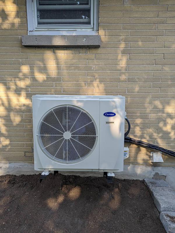 Aire One East installing a whole-home air quality system in a Durham Region home